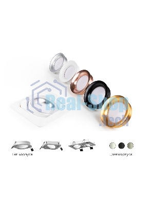 Корпус светильника C7653 SGR серый песок D106*H25mm MR16 GU5.3