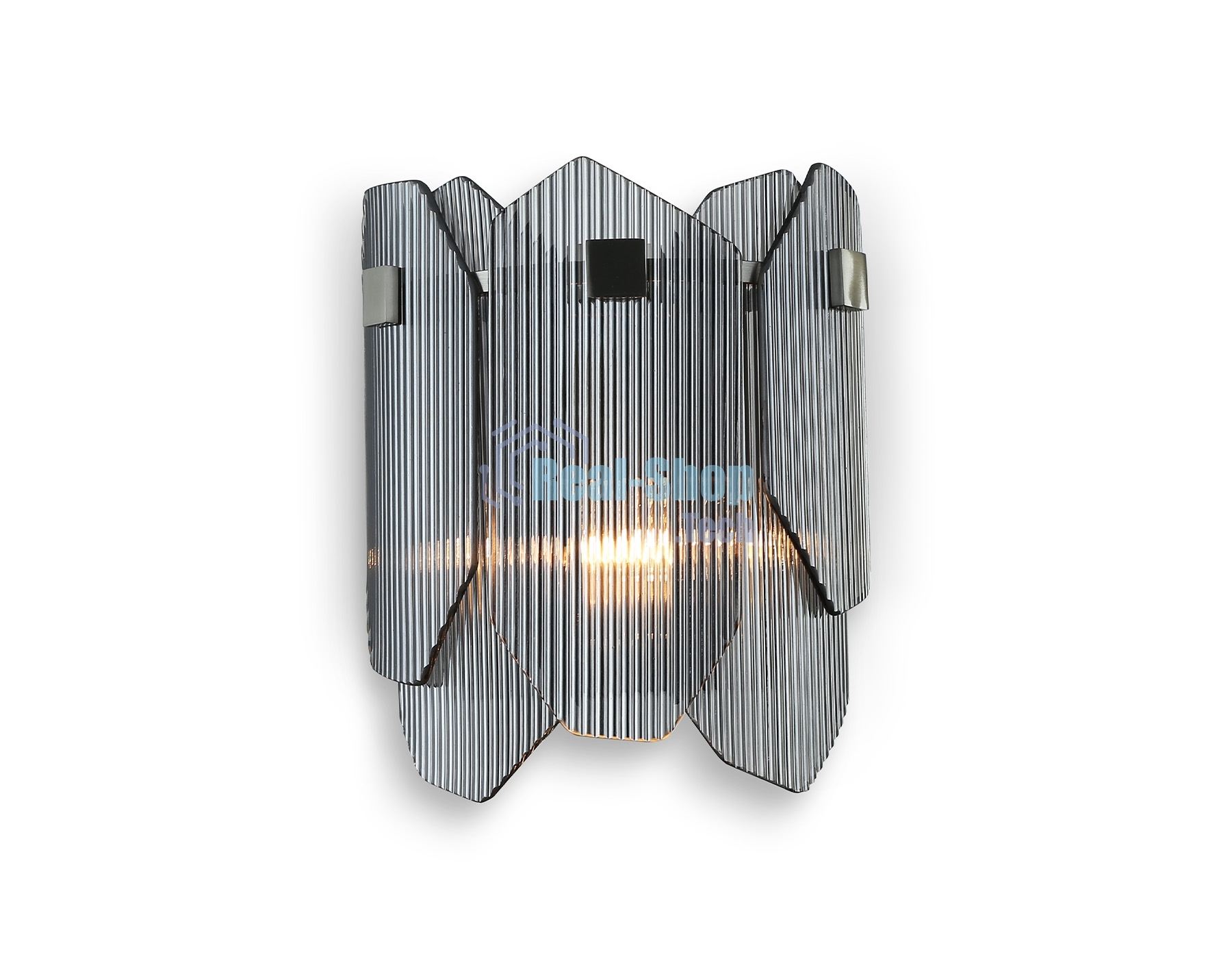 Светильник Ambrella light LH31207/2 SN/SM сатин никель/дымчатый E14*2 max 40W 220*150*270
