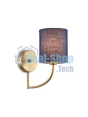 Настенный светильник Ambrella light LH71275 BS/DB латунь/темно синий E14 max 40W 225*120*250