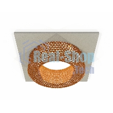 Комплект встраиваемого светильника Ambrella light XC7633024 SGR/CF серый песок/кофе MR16 GU5.3 (C7633, N7195)