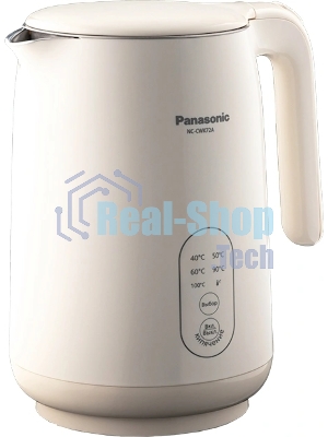 Чайник электрический Panasonic NC-CWK72A 1.5 л, 1500 Вт, полупропилен/нержавеющая сталь, бежевый