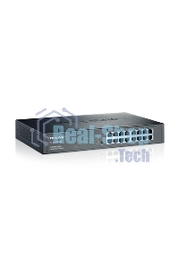 Сетевой коммутатор TP-Link SMB TL-SG1016DE 16-Port Gigabit Easy Smart Switch, 16 10/100/100Mbps RJ45 ports, MTU/Port/Tag-based VLAN, QoS, IGMP Snooping
