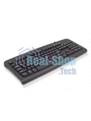 Клавиатура проводная Lime K-0494 RLSK USB Standart Black 104 keyboard with RUS/LAT keys and Special scroll key, Rus(red)/Lat(белый)
