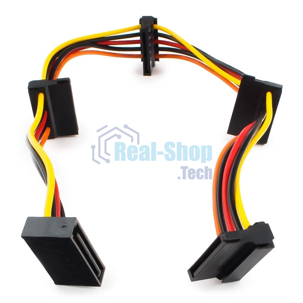 Кабель Cablexpert Кабеля питания SATA, 4x15pin(M)/15pin(F), 40 см (CC-SATAMF-03)