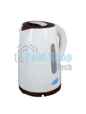 Чайник электрический Великие Реки Томь-1 бел/коричневый