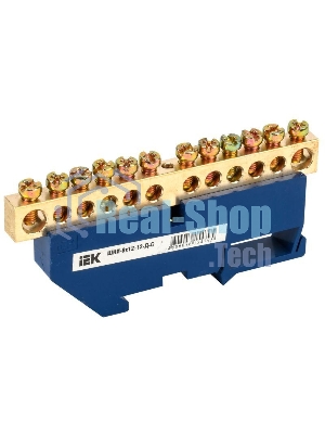 Шина нулевая на DIN-изол. ШНИ 8х12-12-Д-С ИЭК YNN10-812-12D-K07