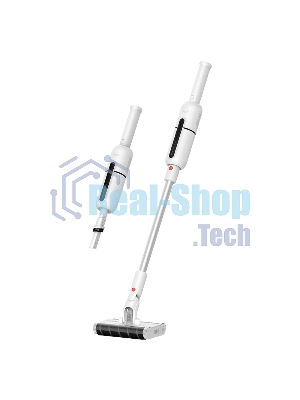 Пылесос вертикальный Deerma VC55 белый, питание от аккумулятора, 130 Вт, уборка сухая, пылесборник 0.3 л, работа от АКБ max 20 мин