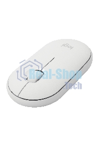 Мышь беспроводная Logitech Pebble M350 белый, 1000 dpi, радиоканал, Bluetooth, USB, кнопки - 3