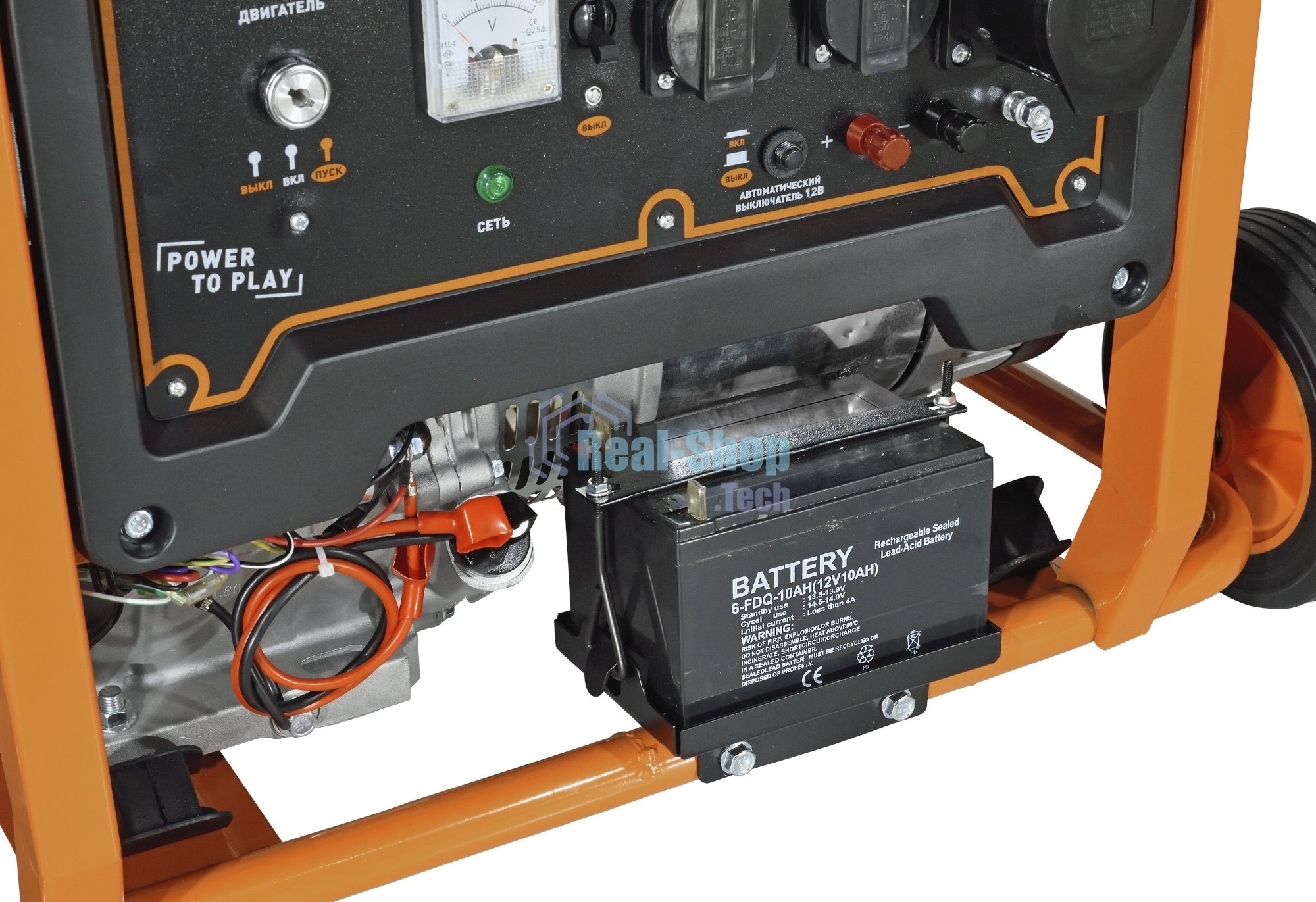 Электрогенератор бензиновый Carver PPG- 8000ЕM, 6.5 кВт, 74 дБ, 89 кг