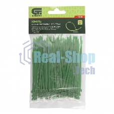 Хомуты Сибртех 100 х 2,5 мм, пластиковые, зеленые, 100 шт. 45510