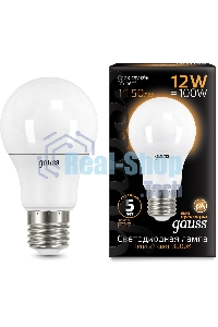 Лампа светодиодная Gauss LD102502112LED A60 globe 12W E27 2700K