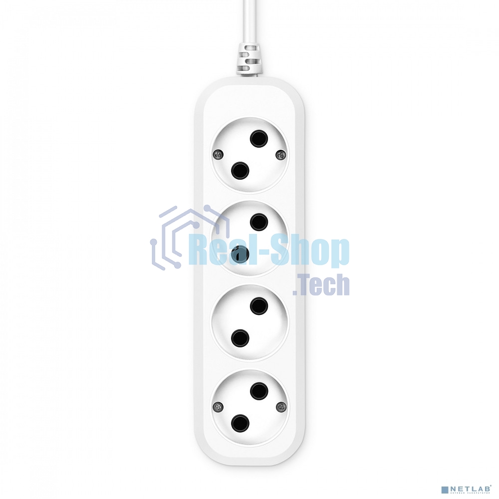 Сетевой удлинитель Buro BU-PSL4.3/W 3 м (4 розетки) белый (пакет ПЭ)