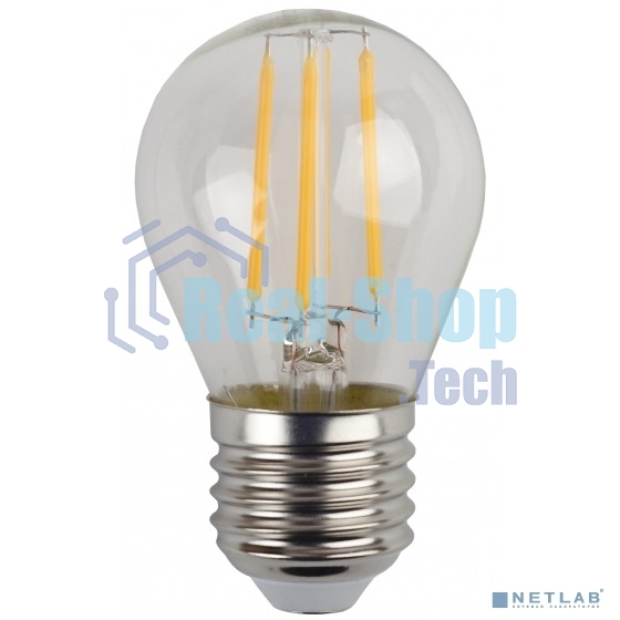 Светодиодная лампа ЭРА Б0035591 шарик F-LED P45-7w-827-E27 {2 партия Б0027948}