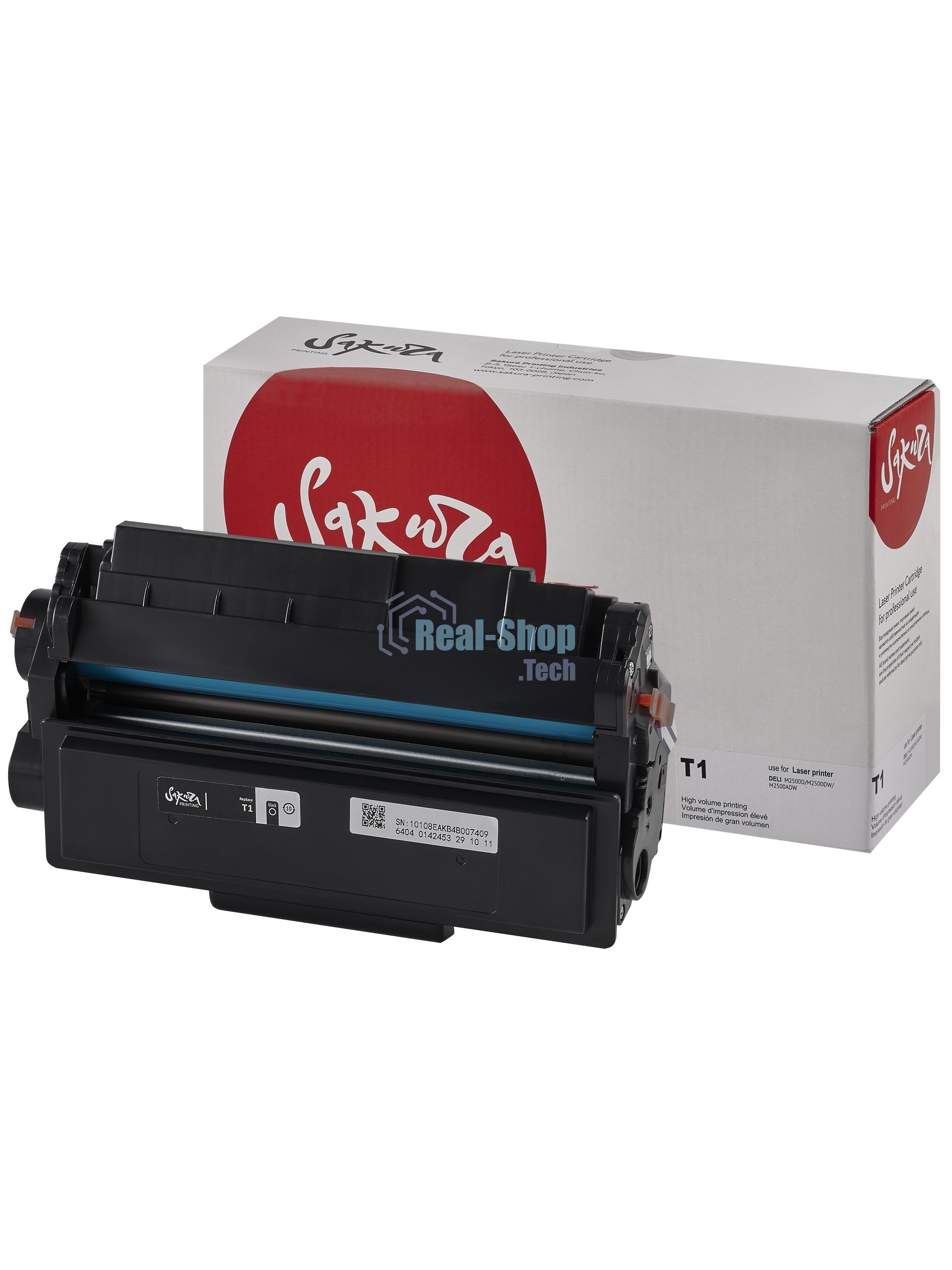 Картридж лазерный Sakura T1 для Deli P2500DW/M2500DW, черный, 2000к.