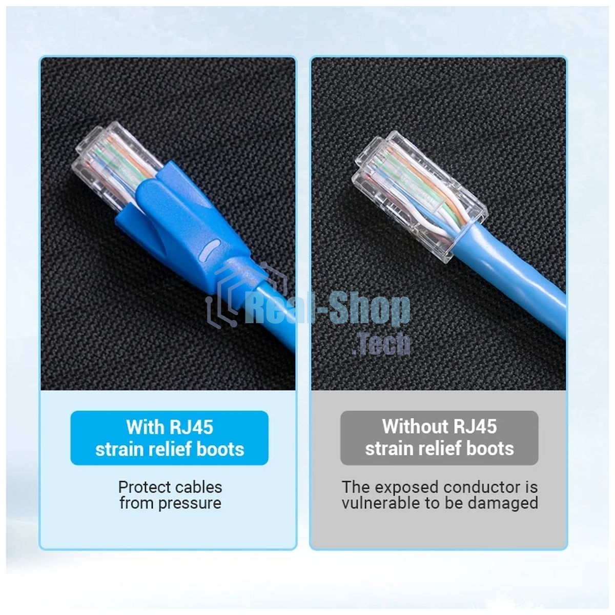 Колпачки изолирующие Vention IODY0-50 для разъемов RJ-45 (50 шт.) - Желтый