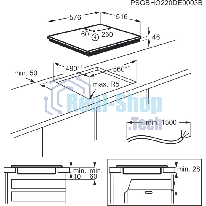 Индукционная варочная панель Electrolux EIV6340X черный/серебристый