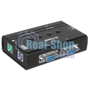 Переключатель KVM D-link DKVM-4K/B3A 4-портовый KVM-переключатель с портами VGA и PS/2