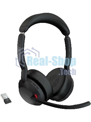 Гарнитура Jabra Evolve2 65 Flex чёрный, беспроводная, Bluetooth, до 32 ч