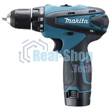 Дрель-шуруповерт Makita DF330DWE, 10,8 В, 1,3 Ач, 24 Нм, щеточный