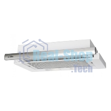 Вытяжка встраиваемая Elikor Интегра 50П-400-В2Л белый/нержавеющая сталь, 50 см, 400 куб. м/ч, 57 дБ