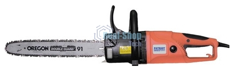 Электропила Patriot ES2016 220301510 2000 Вт, продольное расположение двигателя, шина Oregon 16