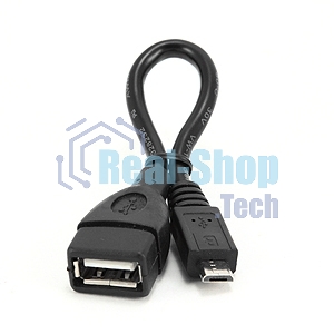 Кабель Gembird/Cablexpert A-OTG-AFBM-001 AF/MicroBM, Кабель USB 2.0 OTG, 0.15м, пакет