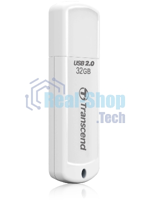 Флешка USB Transcend JetFlash 370 (TS32GJF370), 32Gb, USB 2.0, R/W 12/5, белый