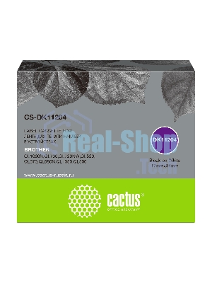 Картридж ленточный Cactus CS-DK11204 черный для Brother P-touch QL-500, QL-550, QL-700, QL-800