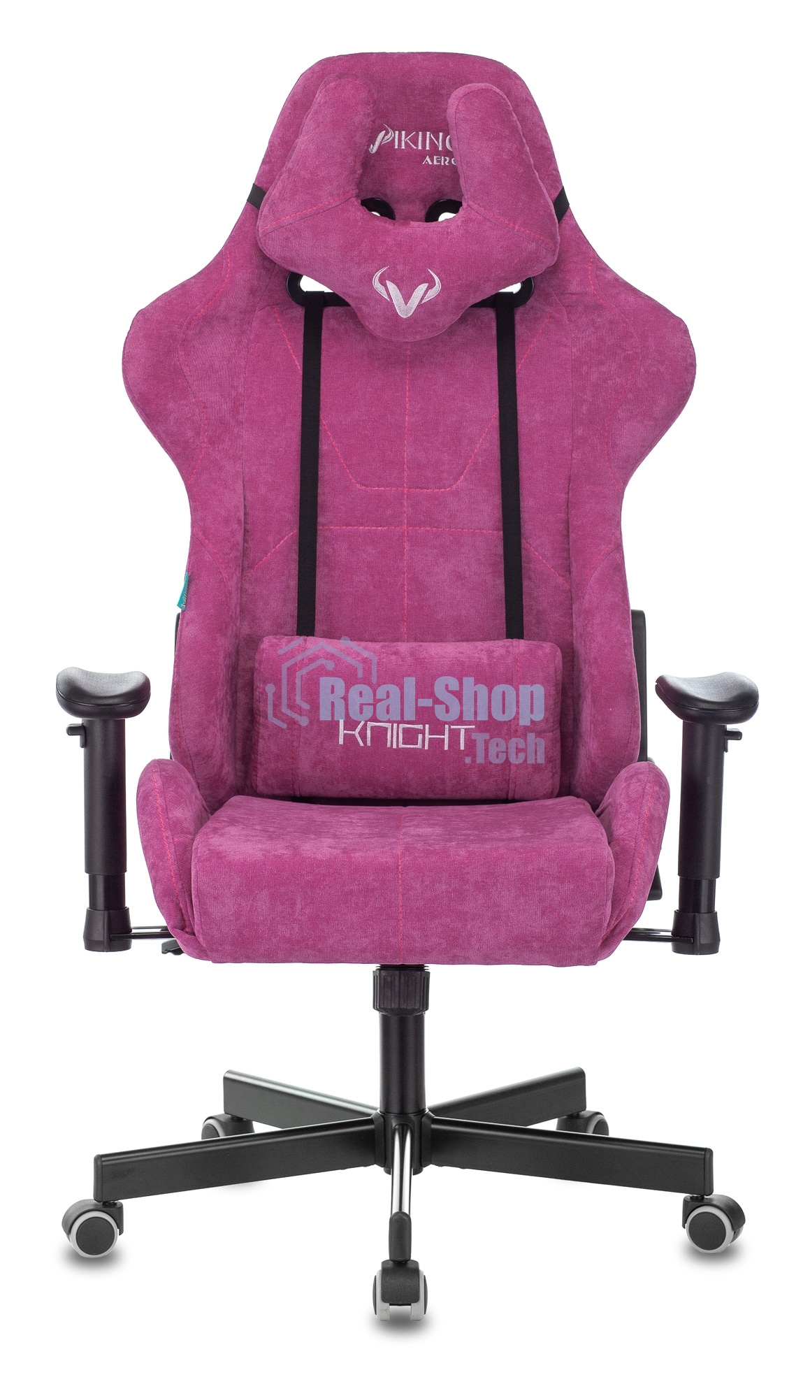 Кресло игровое Бюрократ VIKING KNIGHT LT15 FABRIC малиновый крестовина металл/пластик