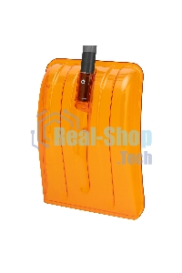 Лопата для уборки снега Сибртех поликарбонат, 270х360х840 мм, стальной черенок, усиленная