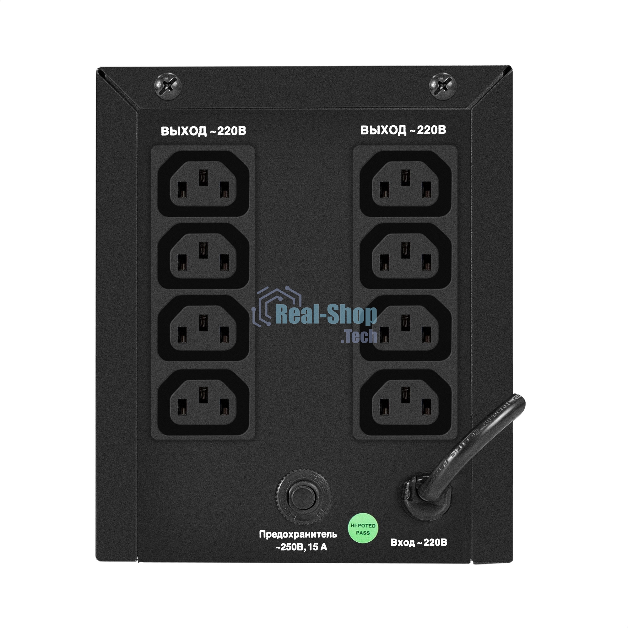 Источник бесперебойного питания ExeGate Smart LB-2200.LCD.AVR.8C13 (2200VA/1300W, цветной LCD, AVR, 8*C13, батарея 12V 9Ah - 2 шт., металлический корпус, Black)