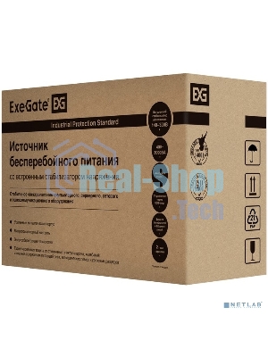 Источник бесперебойного питания ExeGate SpecialPro Smart LLB-1500.LCD.AVR.C13.RJ 1500VA/950W, LCD, AVR, 6*IEC-C13, RJ45/11, черный