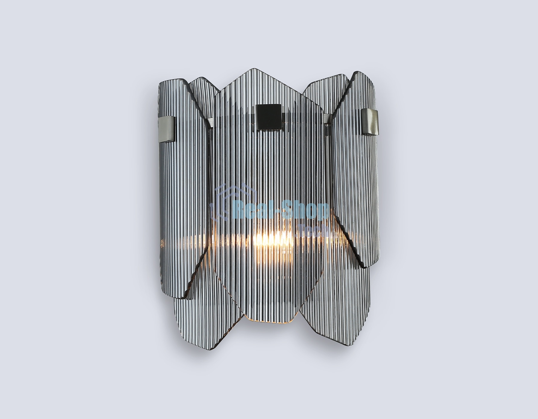 Светильник Ambrella light LH31207/2 SN/SM сатин никель/дымчатый E14*2 max 40W 220*150*270