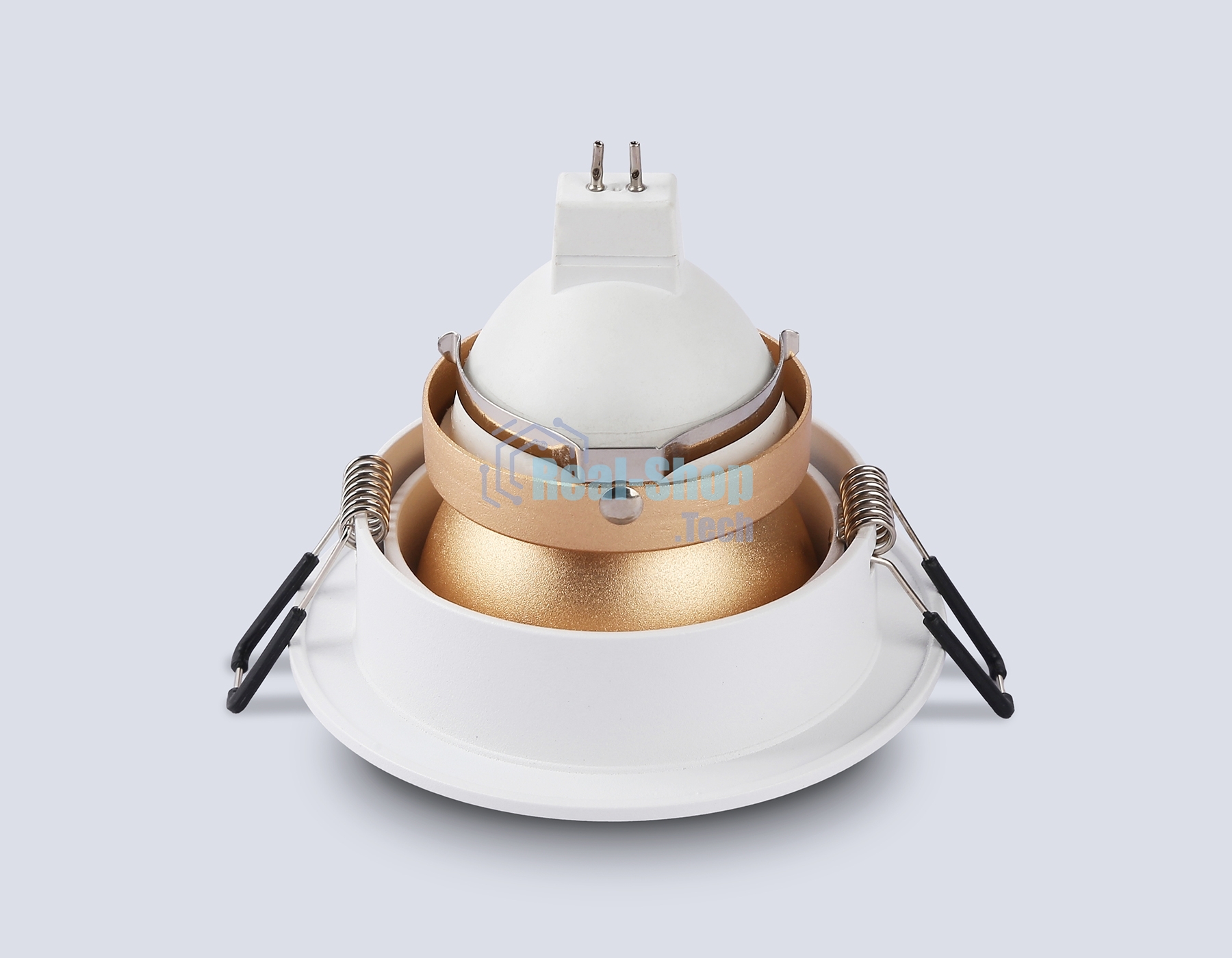 Встраиваемый точечный светильник Ambrella light TN102823 WH/GD белый/золото GU5.3 D92*50