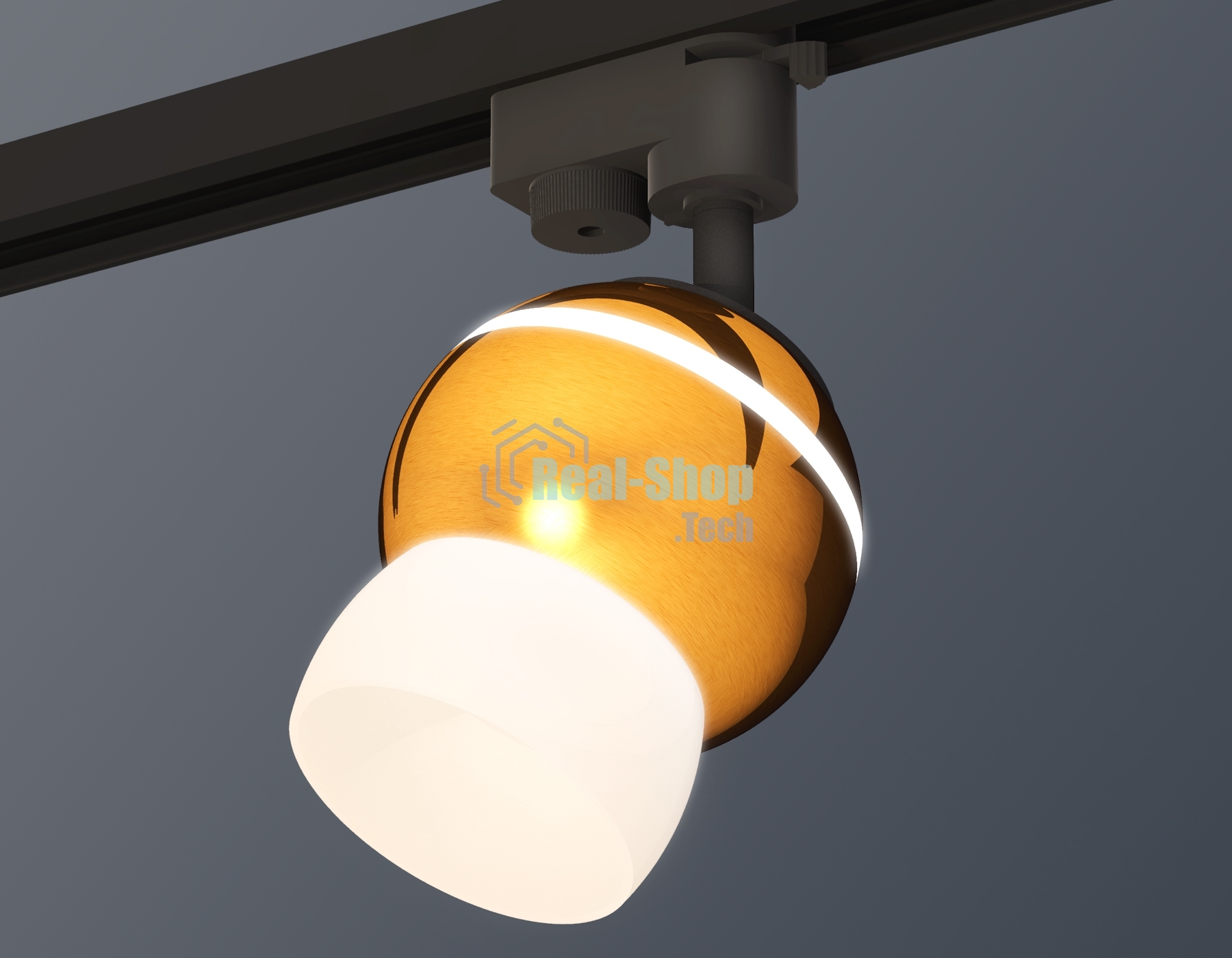 Светильник Ambrella light XT1105008 PYG/SBK/FR золото желтое полированное/черный песок/белый матовый MR16 GU5.3 LED 3W 4200K