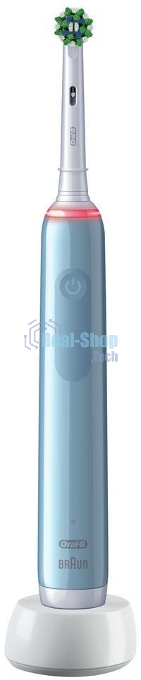 Электрическая зубная щетка Oral-B Pro 3/D505.513.3 CrossAction голубой