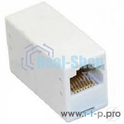 Коннектор проходной адаптер RJ45 Gembird Соединитель RJ-45F/RJ-45F TA350/1