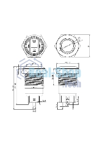 Кнопка антивандальная Rexant Ø12 12В Б/Фикс (4с) (ON)-OFF красная