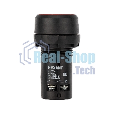 Кнопка Rexant EB22 возвратная зеленая NO+NC 230 В
