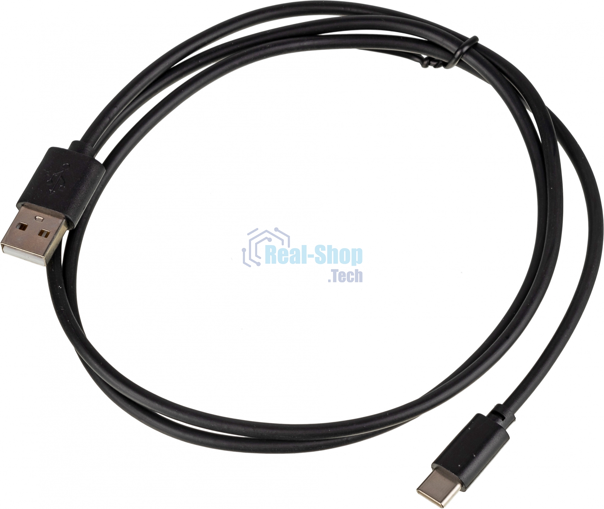 Кабель USB (m)-USB Type-C (m) 1м черный