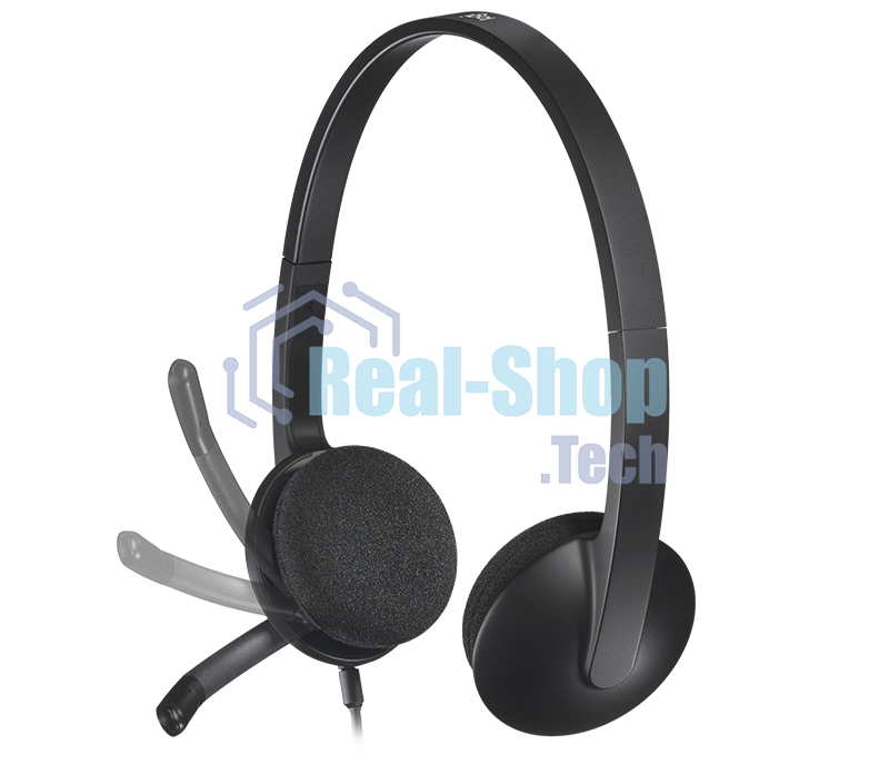 Гарнитура проводная Logitech Headset H340 USB graphite