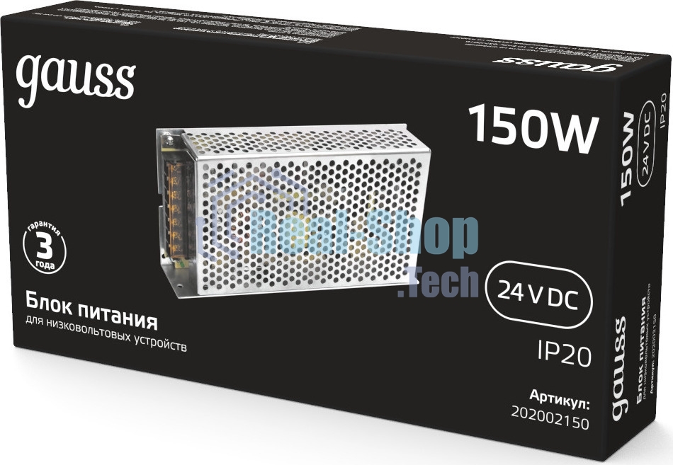 Блок питания Gauss 202002150 встраив. для лен.светод. черный