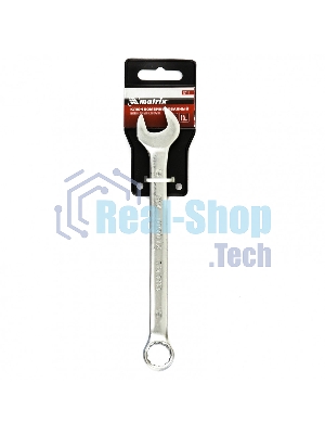 Ключ комбинированный Matrix, 15 мм, CrV, матовый хром