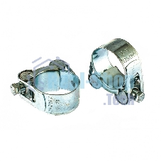 Хомуты металлические Сибртех, силовые 26-28 мм, ширина 18 мм, шарнирные, W1, 2 шт. 47509