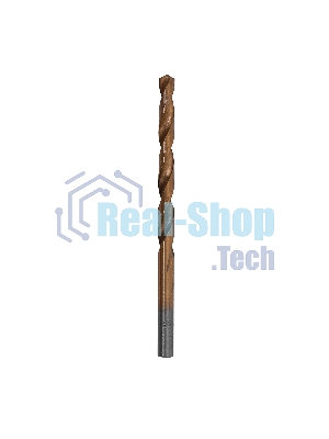 Сверло по металлу Matrix, 5 мм, HSS, нитридтитановое покрытие, цилиндрический хвостовик