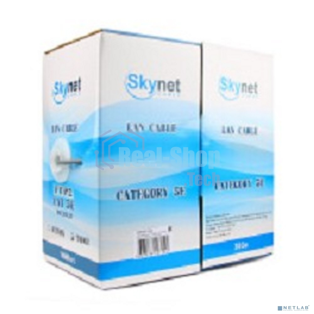 Кабель SkyNet Standart UTP indoor 4x2x0,48, медный, FLUKE TEST, кат.5e, однож., 305 м, box, серый