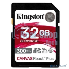 Флеш карта SDHC 32Gb Kingston SDHC, UHS-I Class U3 V90, чтение: 300Мб/с, запись: 260Мб/с SDR2/32Gb