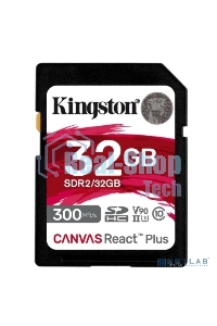 Флеш карта SDHC 32Gb Kingston SDHC, UHS-I Class U3 V90, чтение: 300Мб/с, запись: 260Мб/с SDR2/32Gb