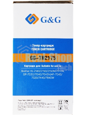 Картридж лазерный G&G GG-TN2175 черный (2600 стр.) для Brother HL-2140/2150/2170, DP-7030/70407045N, MF-7045/7320/7440/7840W