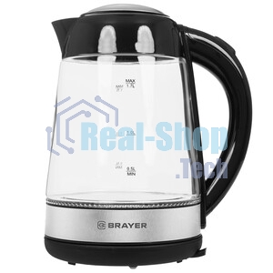 Чайник электрический BRAYER BR1012BK, 2200 Вт, 1.7 л